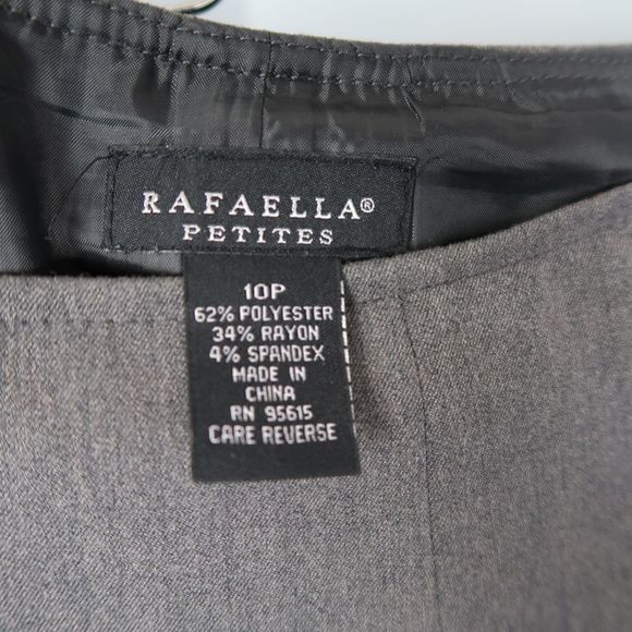 Rafaella Gray A Line Work Business Skirt Size 10P - Picture 5 of 6